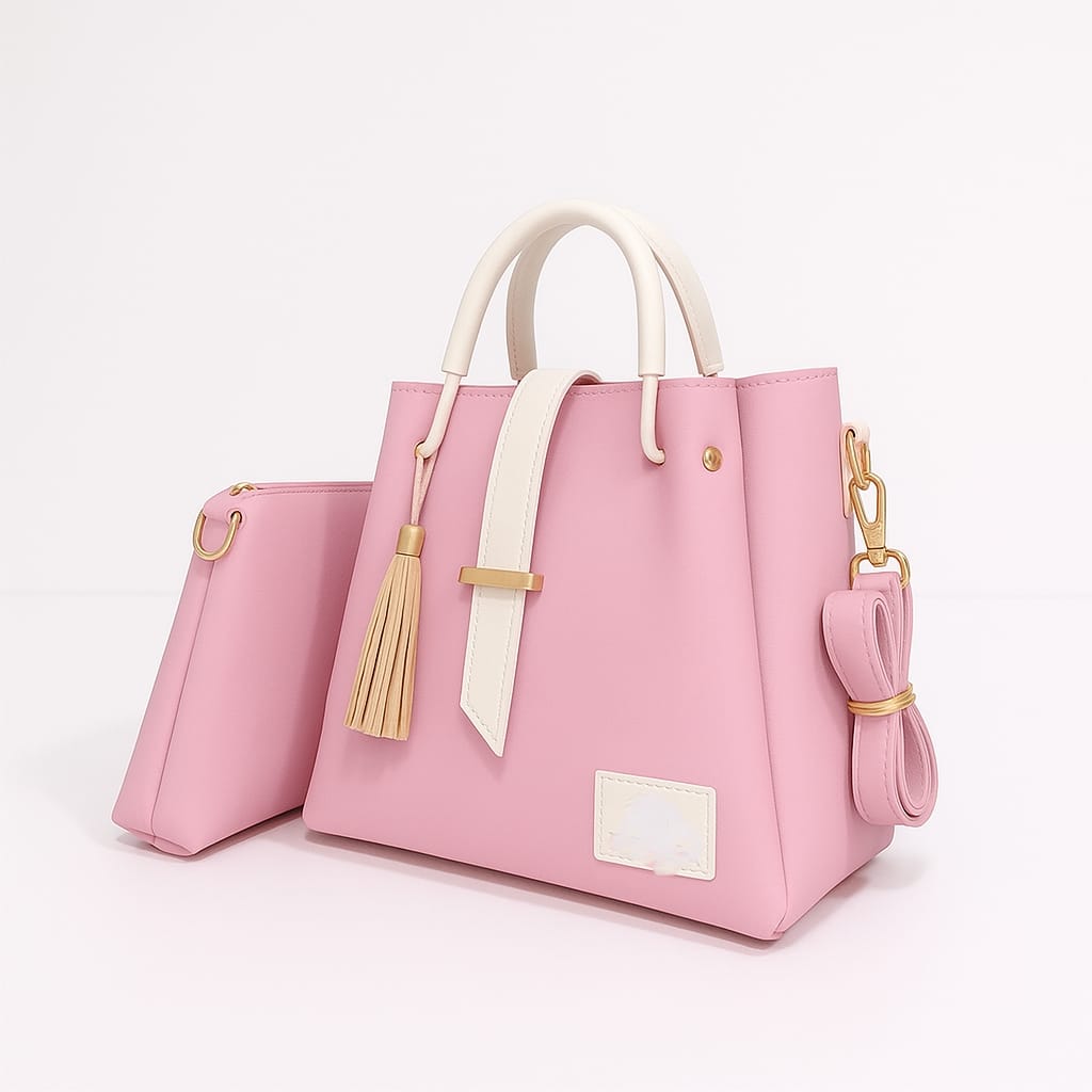 Pack of three dark-toned handbags for women in stylish everyday design — perfect for casual and formal use