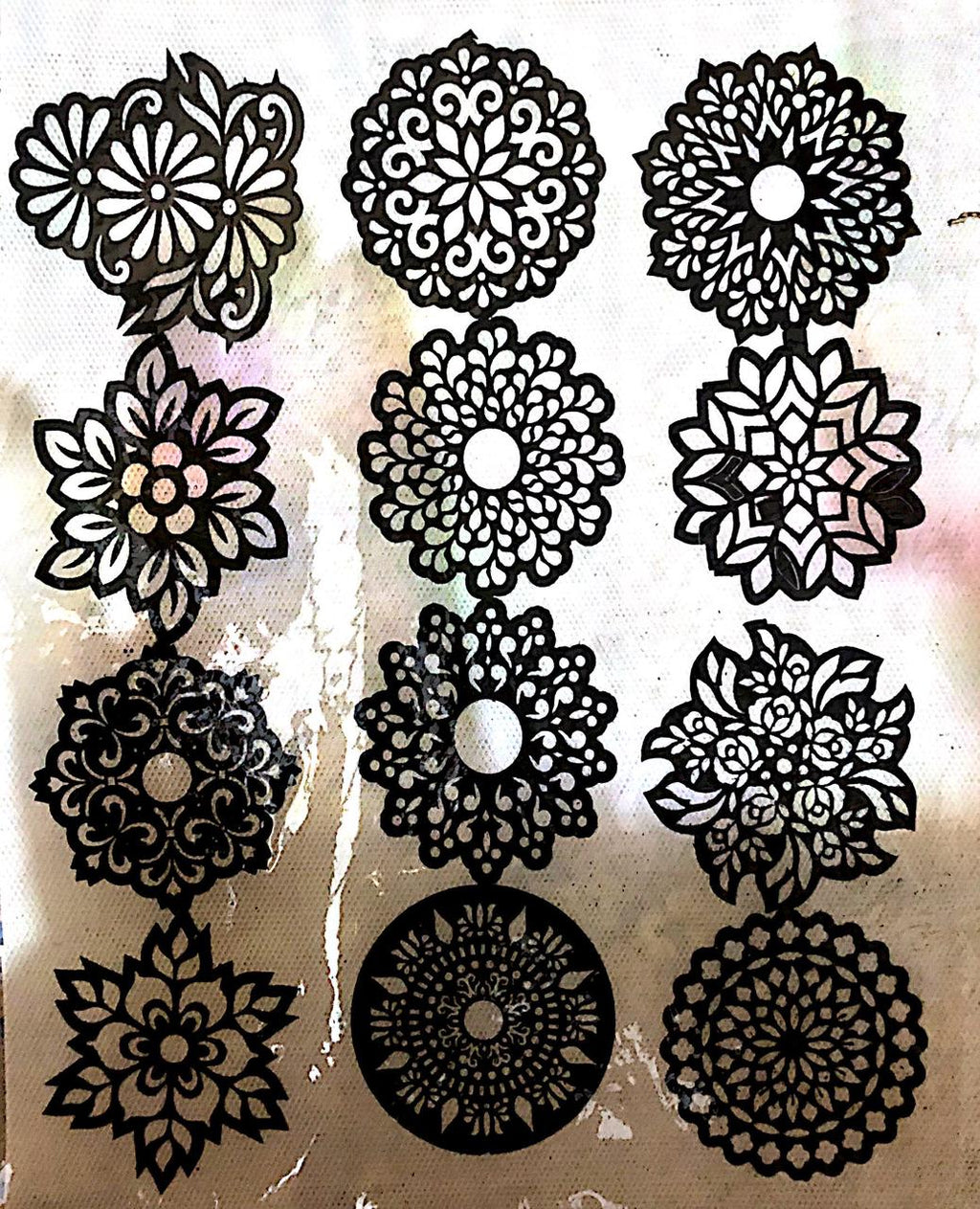 Mehndi Design Stickers – 12 Intricate Henna Stencil Patterns